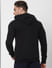 Black Hooded Zip Up Sweatshirt_386228+5