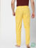 Yellow Mid Rise Check Pyjamas _386245+4