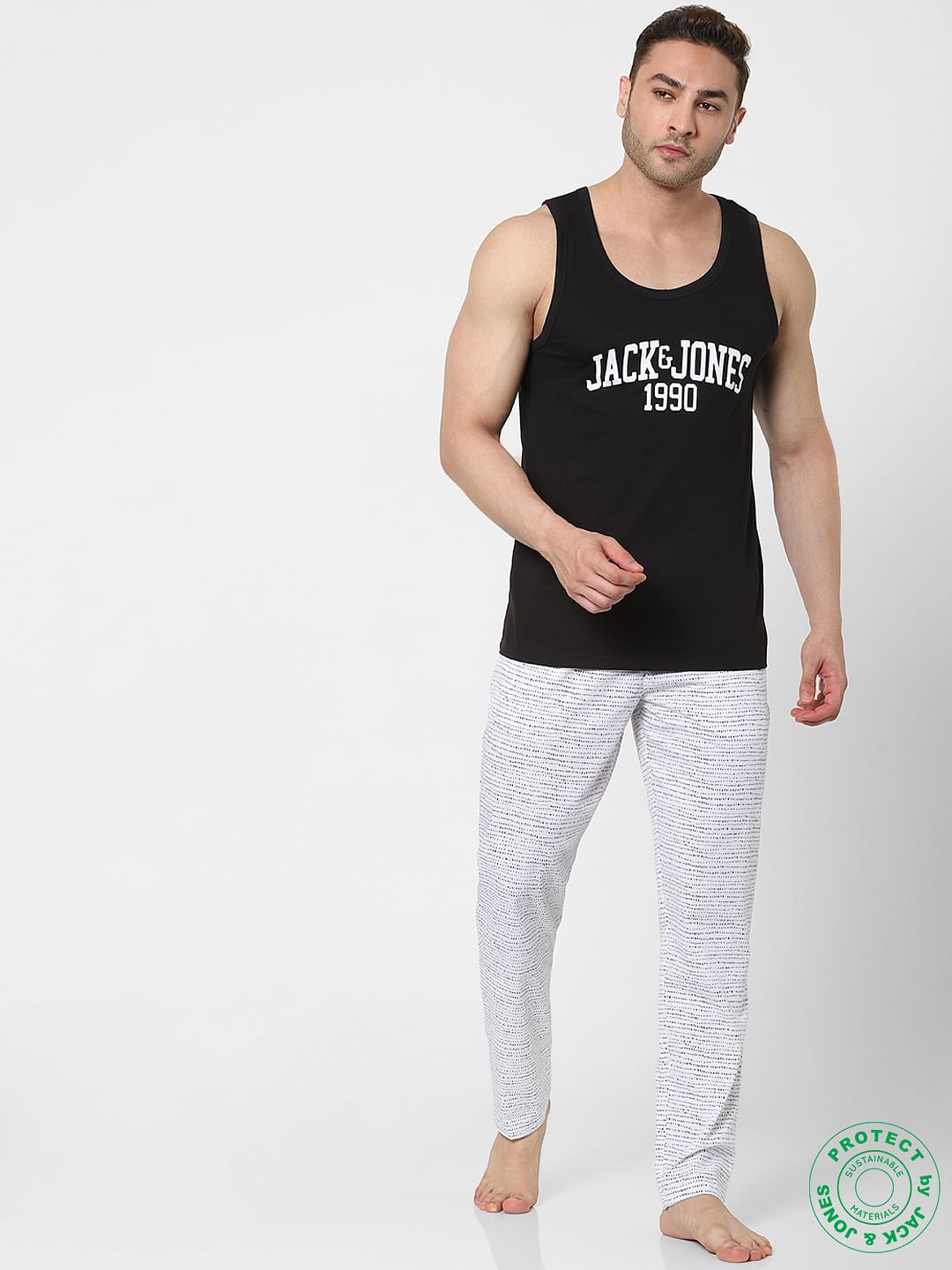 Jack and jones printed pyjamas hot sale