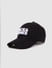 Black Logo Print Baseball Cap_386167+2