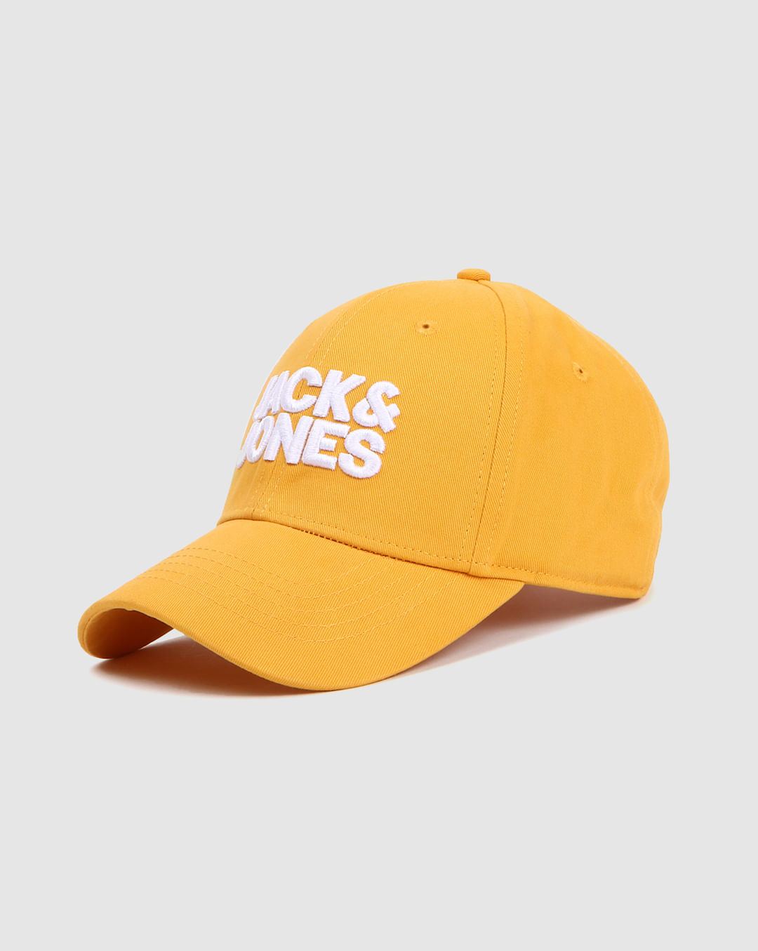 Buy Men Yellow Logo Print Baseball Cap online | Jack & Jones