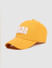 Yellow Logo Print Baseball Cap_386168+2