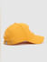 Yellow Logo Print Baseball Cap_386168+3