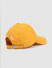 Yellow Logo Print Baseball Cap_386168+4