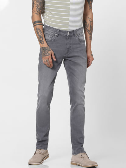 Grey Low Rise Ben Skinny Jeans 