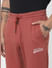 Red Mid Rise Sweatpants
