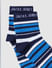 Boys Midi Length Striped Socks - Pack of 3_402891+8