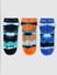 Boys Ankle Length Camo Print Socks - Pack of 3_402887+7