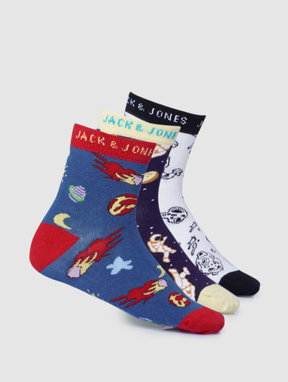 Boys Midi Length Socks - Pack of 3