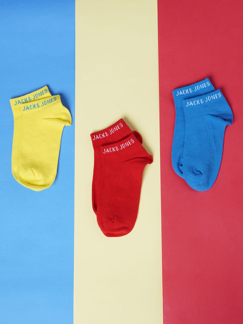 Boys Ankle Length Solid Socks - Pack of 3