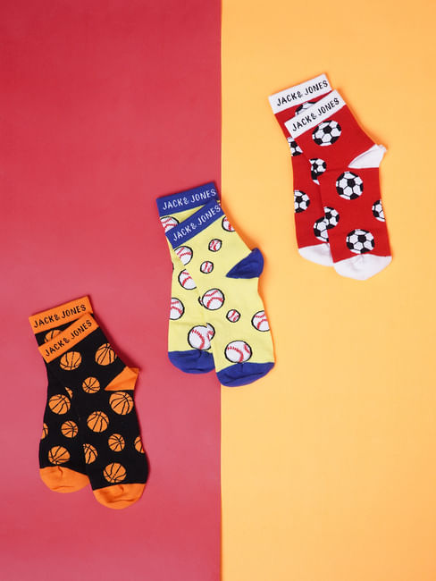 Boys Midi Length Socks - Pack of 3