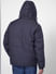 Black High Neck Hooded Puffer Jacket_403006+7