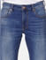 Light Blue Low Rise Distressed Ben Skinny Jeans_402992+5