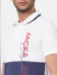 White Colourblocked Polo T-shirt_402936+5