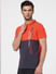 Red Colourblocked Polo T-shirt_402935+3