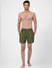 Green Cotton Printed Boxers_402924+1