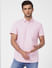 Pink Check Print Short Sleeves Shirt_402912+2