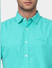 Mint Green Short Sleeves Shirt_402905+5