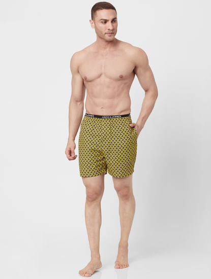 Yellow Nuckles Printed Boxer