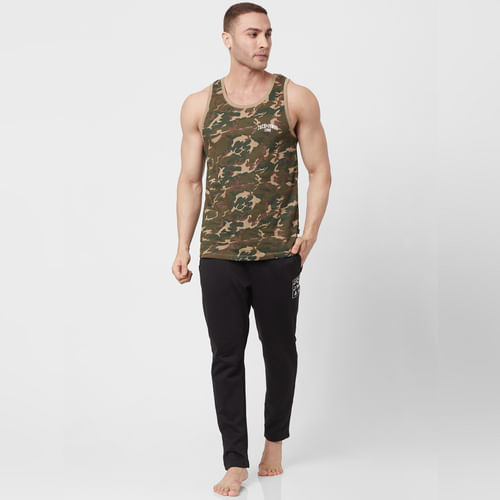 Black Logo Print Sweatpants