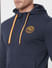 Navy Hooded Logo Print Sweatshirt_380831+5