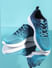 Aqua Blue Printed Mesh Sneakers_403289+1