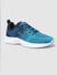 Aqua Blue Printed Mesh Sneakers_403289+4