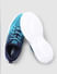 Aqua Blue Printed Mesh Sneakers_403289+6