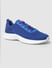 Blue Mesh Lace-Up Sneakers