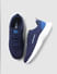 Blue Mesh Logo Print Sneakers_403294+2