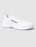White Mesh Logo Print Sneakers_403295+4