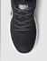 Black Mesh Lace-Up Sneakers