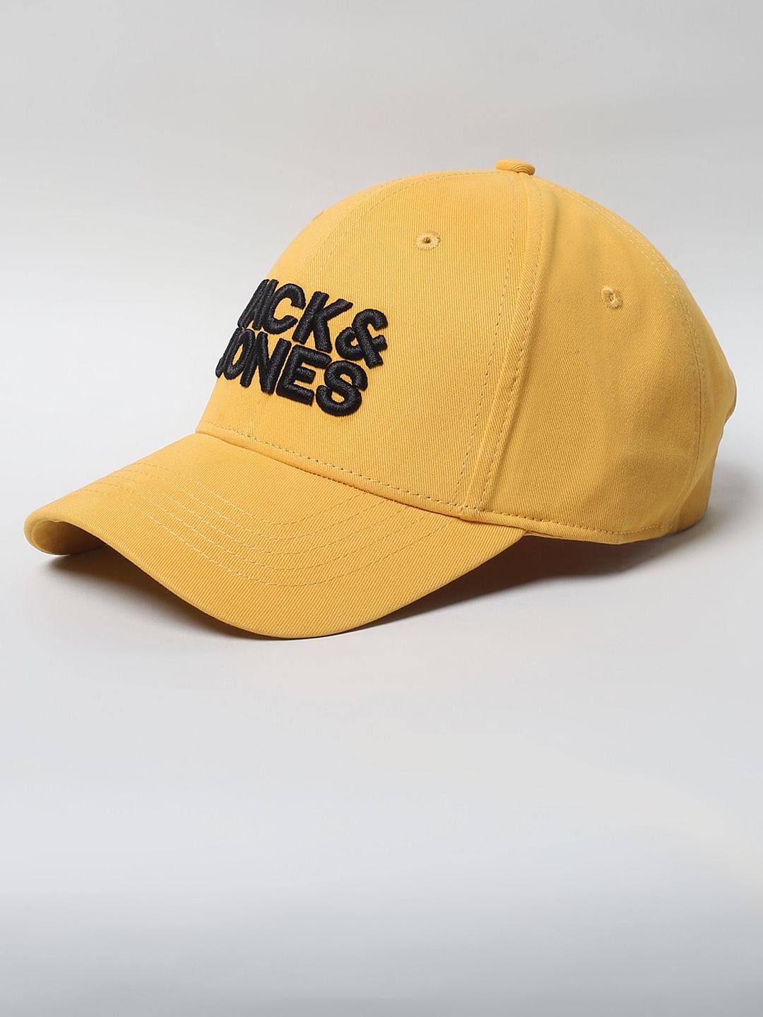 Black and cheap yellow baseball cap