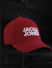 Red Embroidered Logo Baseball Cap_403323+1