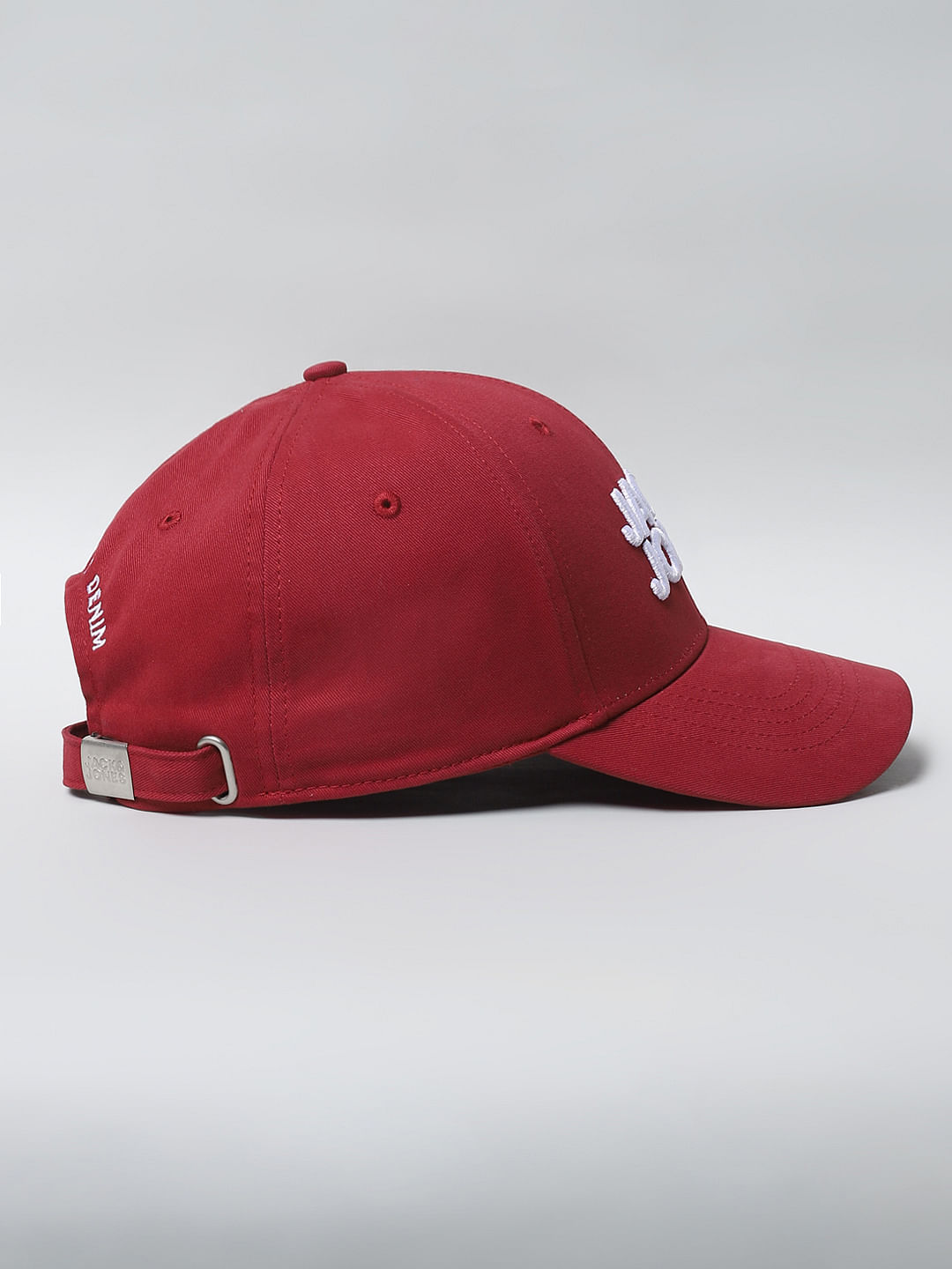 Buy Red Embroidered Logo Baseball Cap for Men