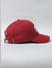 Red Embroidered Logo Baseball Cap_403323+3