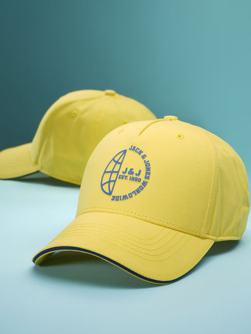 Yellow Branding Detail Baseball Cap