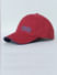 Red Contrast Logo Print Baseball Cap_403320+5