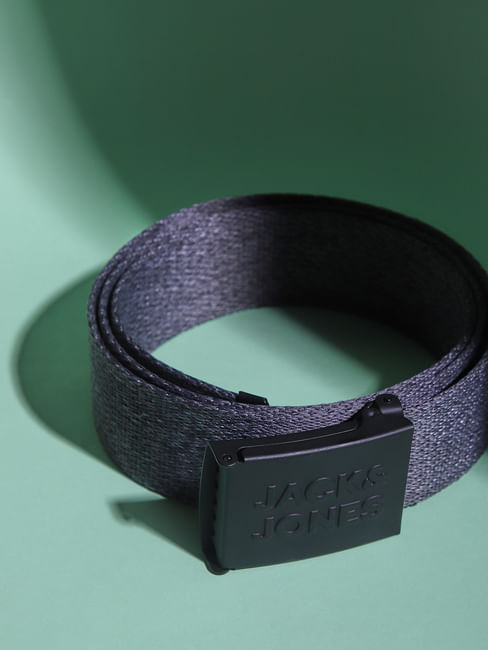 Dark Grey Snap Buckle Belt
