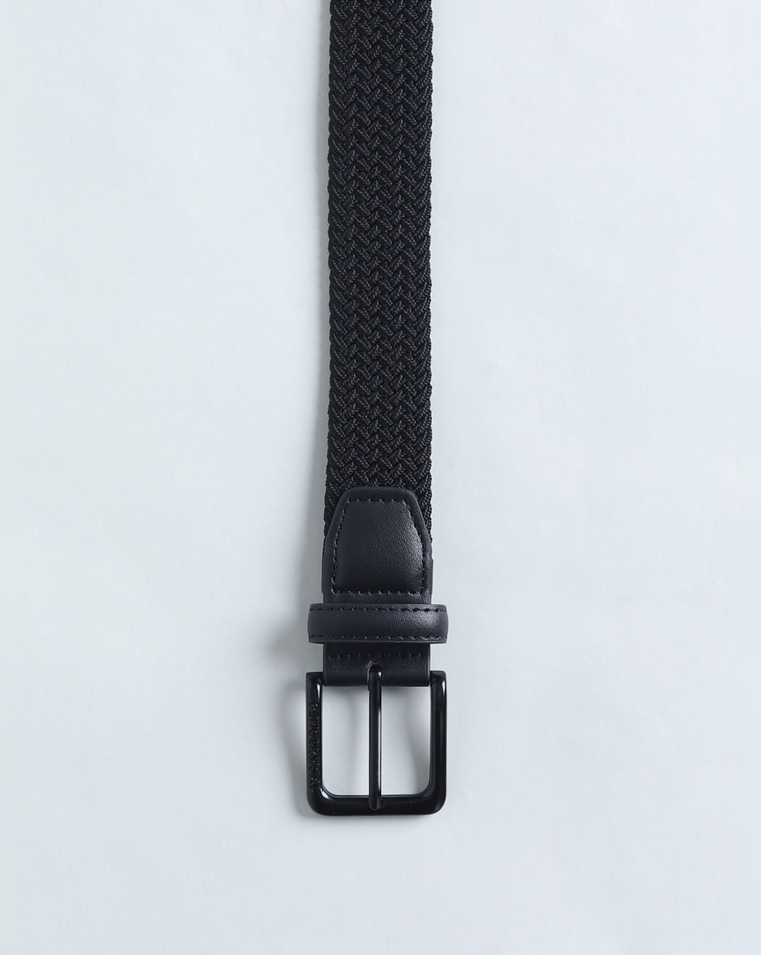 Buy Black Woven Braided Belt for Men