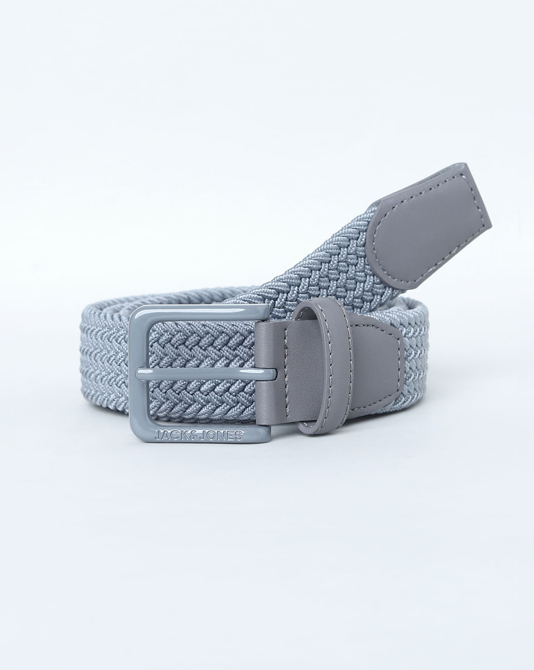 Buy Grey Woven Braided Belt for Men