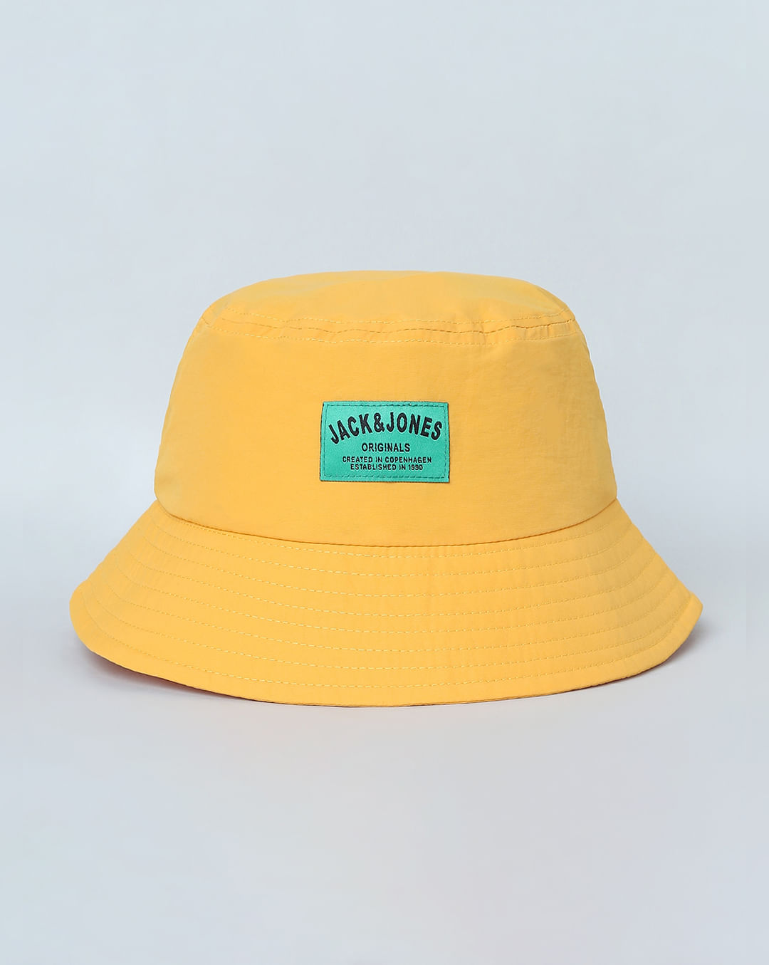 Buy Orange Patch Branding Bucket Hat for Men