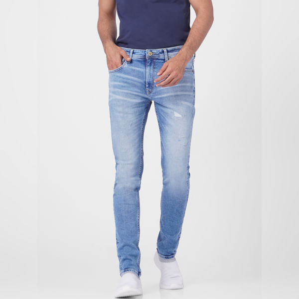 BESTSELLER CLOTHING Blue Low Rise Washed Skinny Jeans