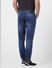 Dark Blue Low Rise Pintuck Anti Fit Jeans_403390+4