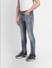 Blue Low Rise Distressed Ben Skinny Jeans_403424+3