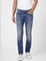 Blue Low Rise Washed Ben Skinny Jeans_403443+2