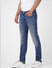 Blue Low Rise Washed Ben Skinny Jeans_403443+3