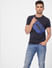 Blue Low Rise Washed Tim Slim Fit Jeans_403445+1