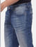 Blue Low Rise Washed Tim Slim Fit Jeans_403445+5