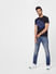 Blue Low Rise Washed Tim Slim Fit Jeans_403445+6